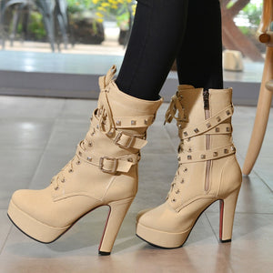 High Heel Ankle Boots_allurelane