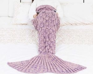 MermiTail Soft Knitted Mermaid Blanket Tail