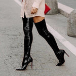 Sexy Over The Knee Boots Soft Leather