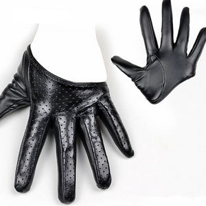 Leather Gloves Half Palm_allurelane