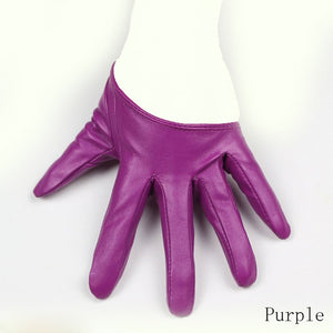 Leather Gloves Half Palm_allurelane